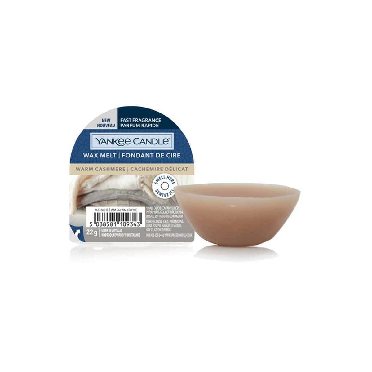 YANKEE CANDLE CERA DA FONDERE WAX MELT WARM CASHMERE PROFUMATORI AMBIENTE INTER