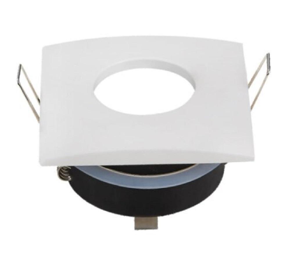 OPTONICA LED SPOTLIGHT FIXTURE SQUARE ALUMINIUM GU10 IP65 WHITE 2011