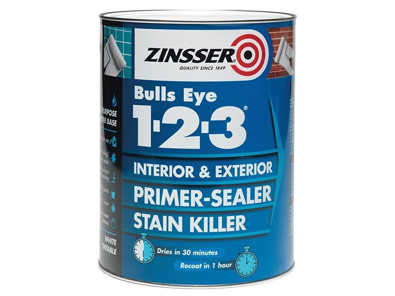 Zinsser - 123 Bulls Eye Primer & Sealer Paint 500ml