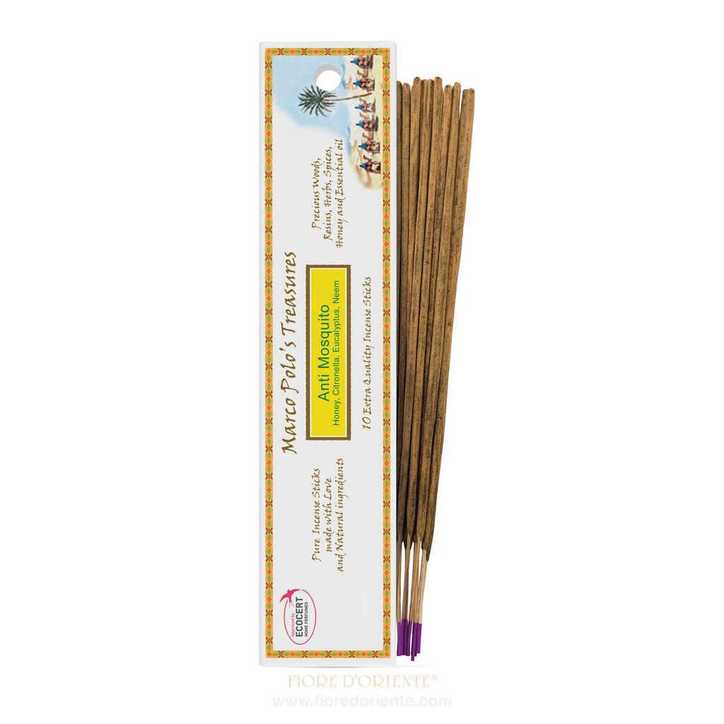 Neem e Citronella Marco Polo Incense, Incenso Naturale, 10 Bastoncini