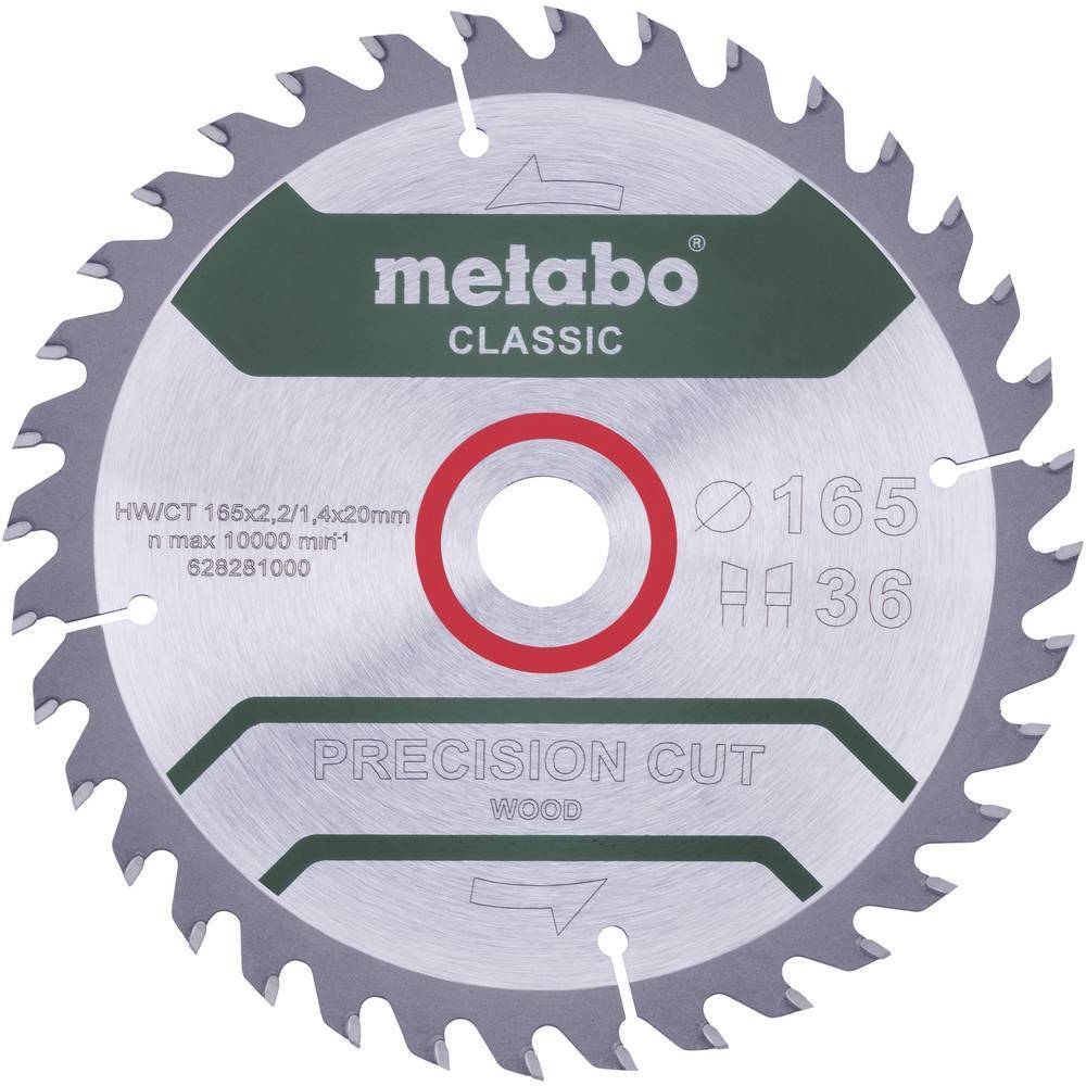 Metabo Precision cut Wood - Classic 165X20 Z42 WZ 5° 628027000 Lama circolare