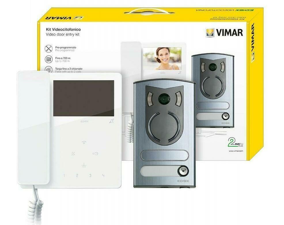 ELVOX KIT VIDEOCITOFONICO MONO E BIFAMILIARE 4,3 IN TAB 7549/M