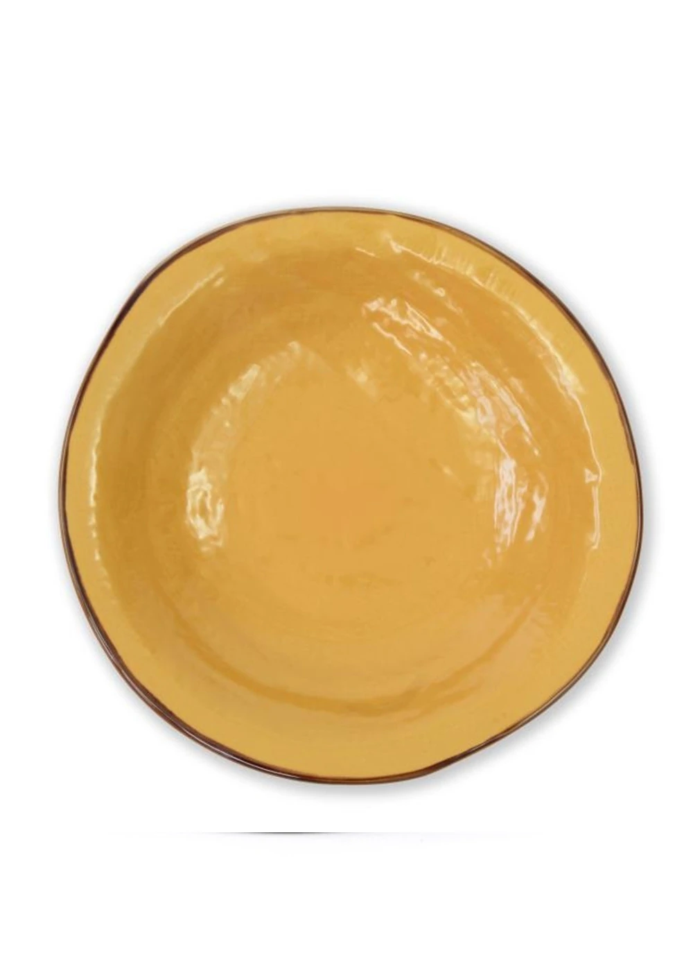 Novità Home Mediterraneo set 4 Piatti Fondi Gialli