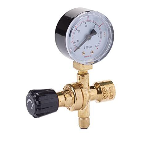 Draper 70135 MIG Mini regolatore della bottiglia di gas con calibro, 130 bar, ci