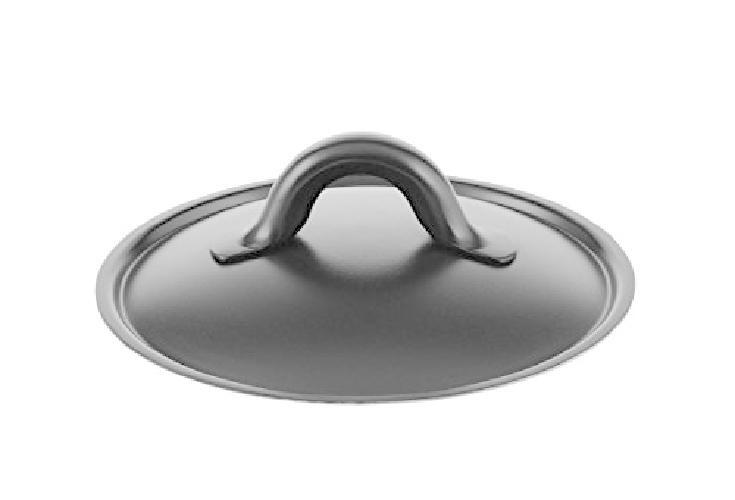 Alessi SG200/14 B Mami Coperchio in Acciaio Inossidabile 18/10, Nero, ø 14 cm