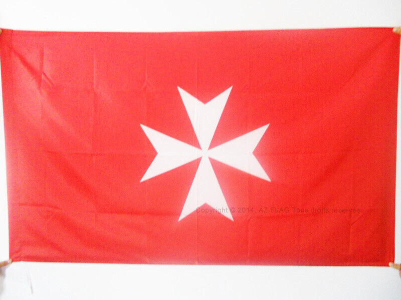 BANDIERA ATTIVITÀ SOVRANO ORDINE DI MALTA 150x90cm - BANDIERA SAN GIOVANNI DI GE