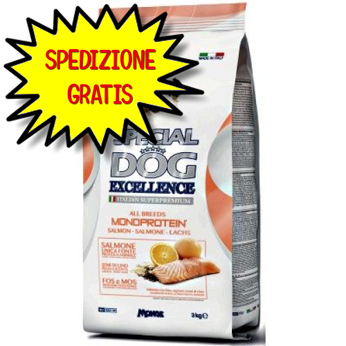 SPECIAL DOG EXCELLENCE CROCCHETTA MONOPROTEICO ALL BREED ADULT SALMONE 3 KG