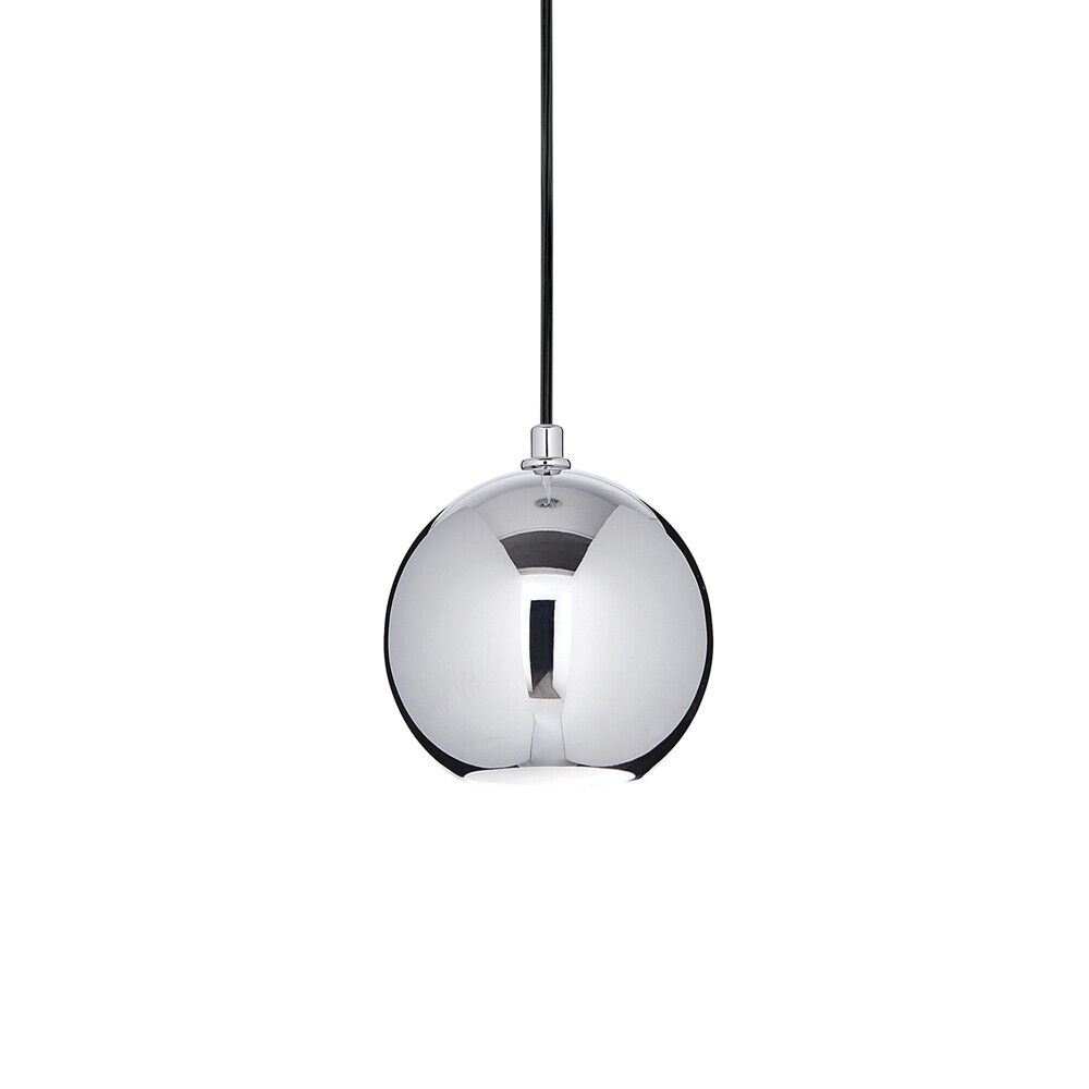 Sospensione Moderna Mr Jack Metallo Cromo 1 Luce 7W 3000K Luce Calda Big