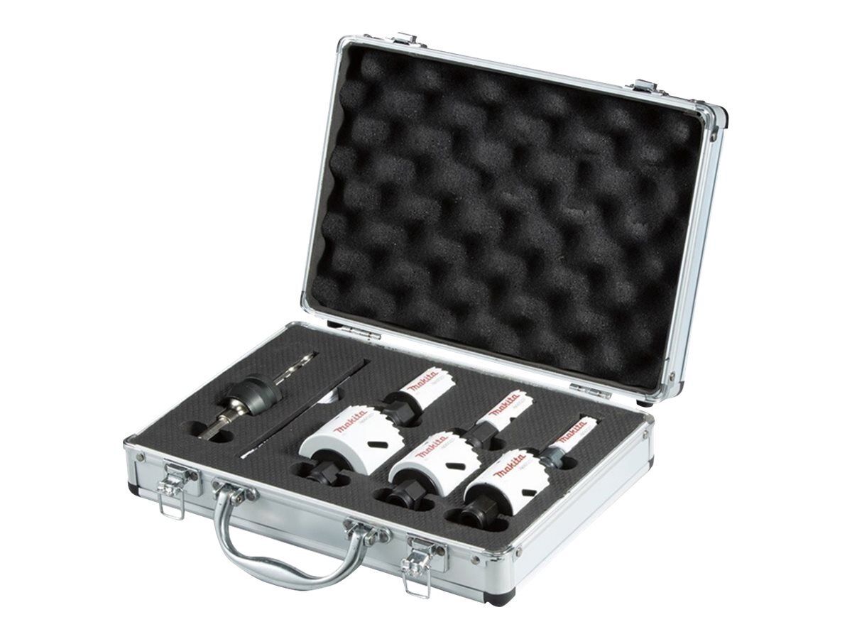 Makita EZYCHANGE Hole saw set for wood, plastic, aluminium, stainless E-12310