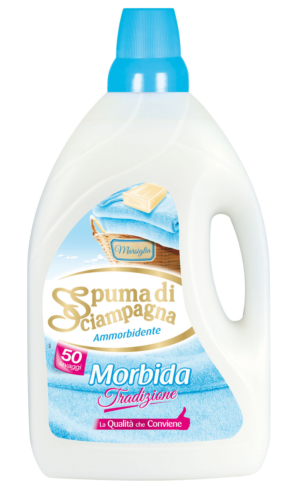 Spuma Di Sciampagna Ammorbidente Sapone Di Marsiglia 3000 Ml. 60 Misurini