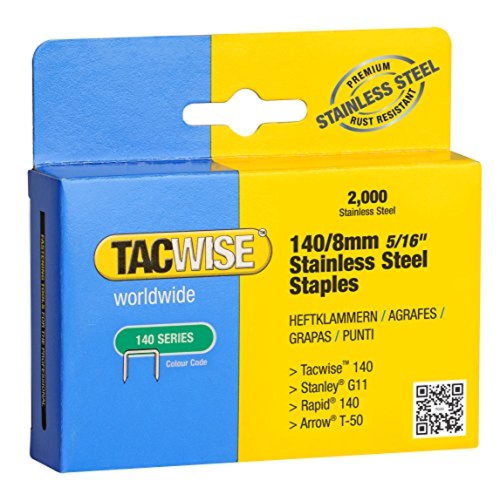 Tacwise 1216 Punti 140/8mm Inossidabili - NUOVO