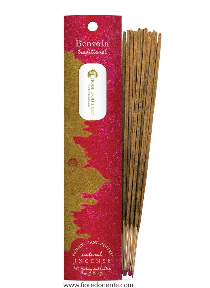 Benzoino Traditional Incense, Incenso Naturale, 10 Bastoncini