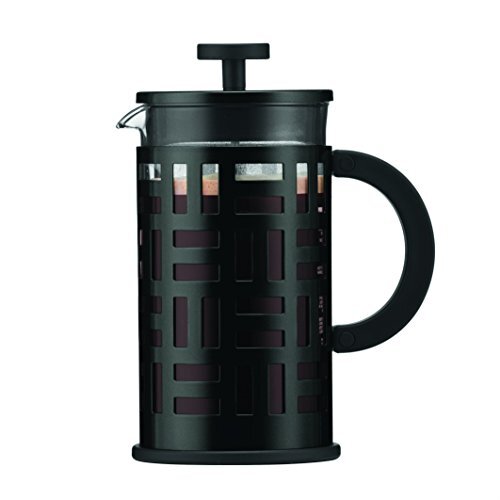 Bodum Eileen Caffettiera Presso-Filtro in Vetro con Filtro in Acciaio Inox, 8 Ta