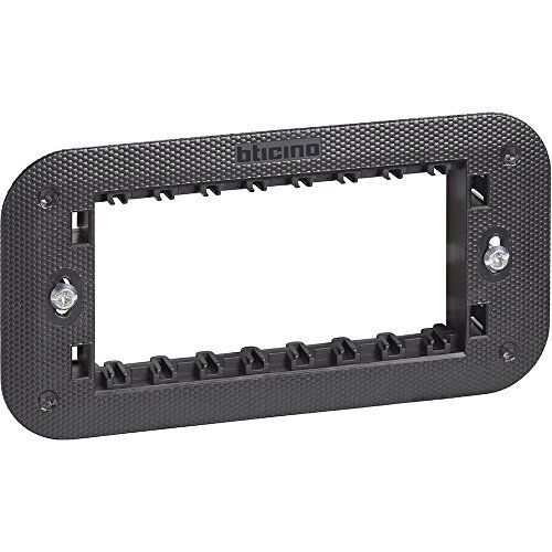 Bticino Living Now Supporto 4 moduli, nero