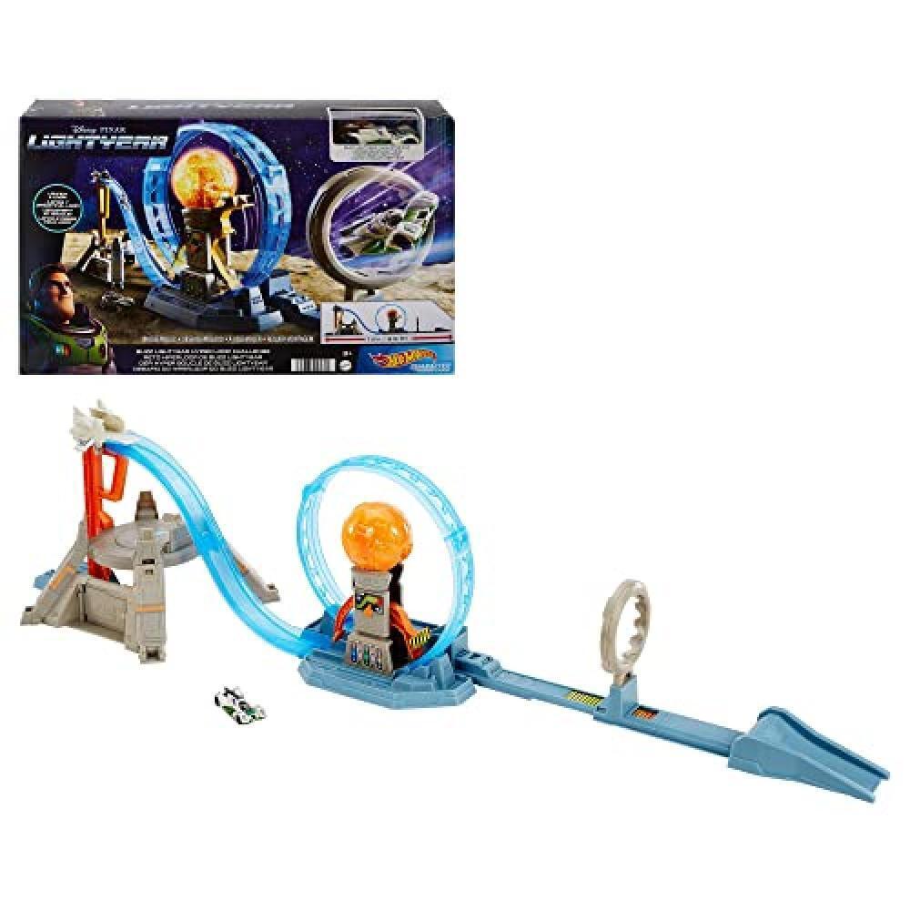 Hot Wheels Character Cars Buzz Lightyear Hyper Loop Challenge Playset, Giocattol