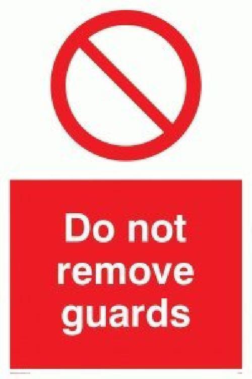 Viking segni pm36-a2p-v"Do Not Remove guardia" Sign, vinile, 600 mm altezza x 40