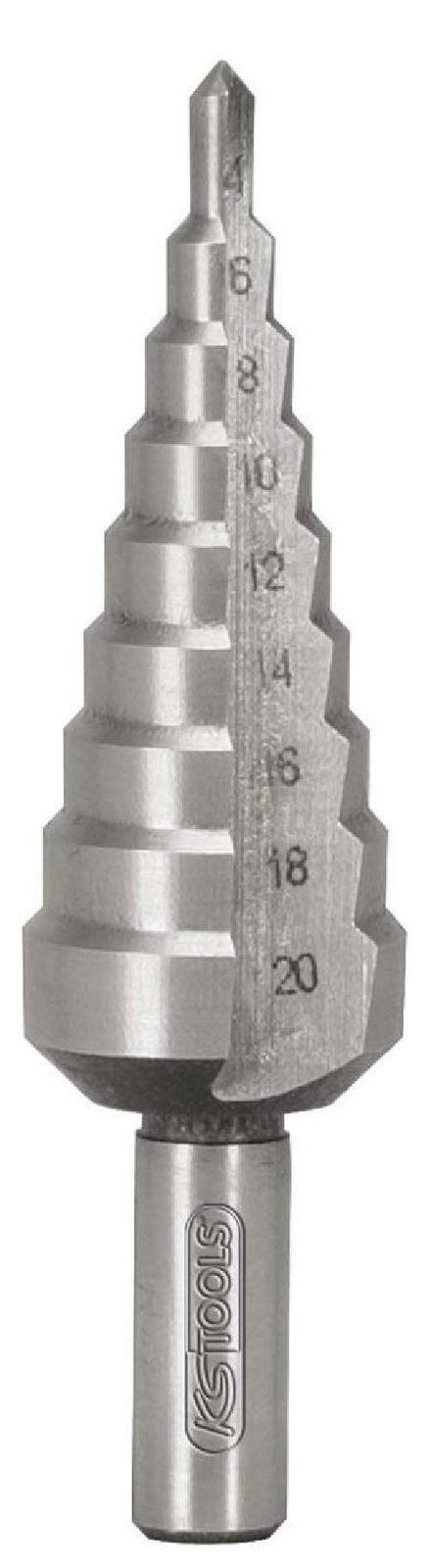 KS Tools, 330.2212, 330.2212 HSS Passo trapano per lamiere 4 a 20 mm