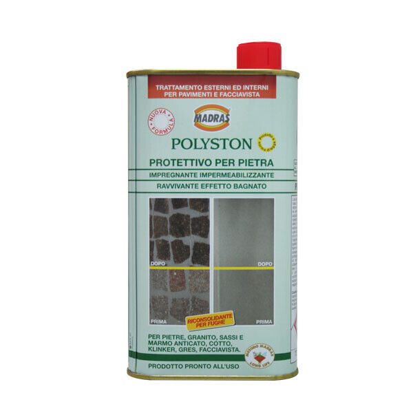 IMPREGNANTE PER PIETRA POLYSTON MADRAS PROTETTIVO IMPERMEABILIZZANTE RAVVIVANTE