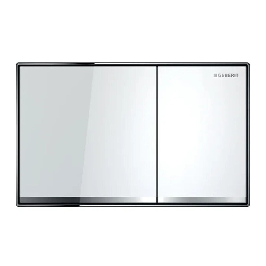 Placca Geberit Sigma 60 Vetro Bianco Filo Parete | 115.640.SI.1