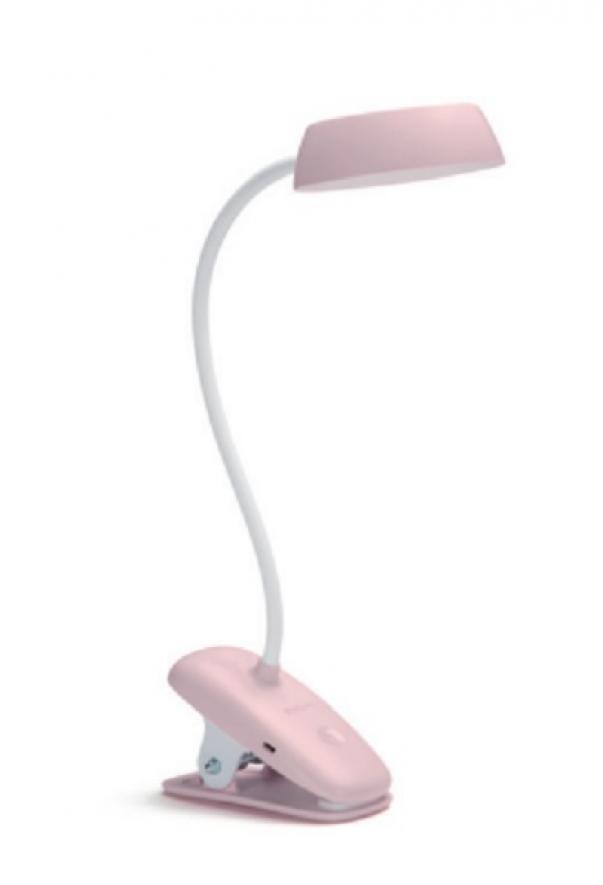 Philips LAMPADA DA TAVOLO DONUTCLIP 2.3W 40K P USB 02 Rosa 39687600