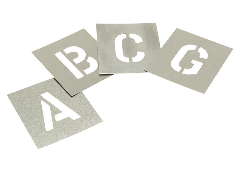 Stencils Set Di Zinco Stencils - Lettere 2in con Custodia STNL2W