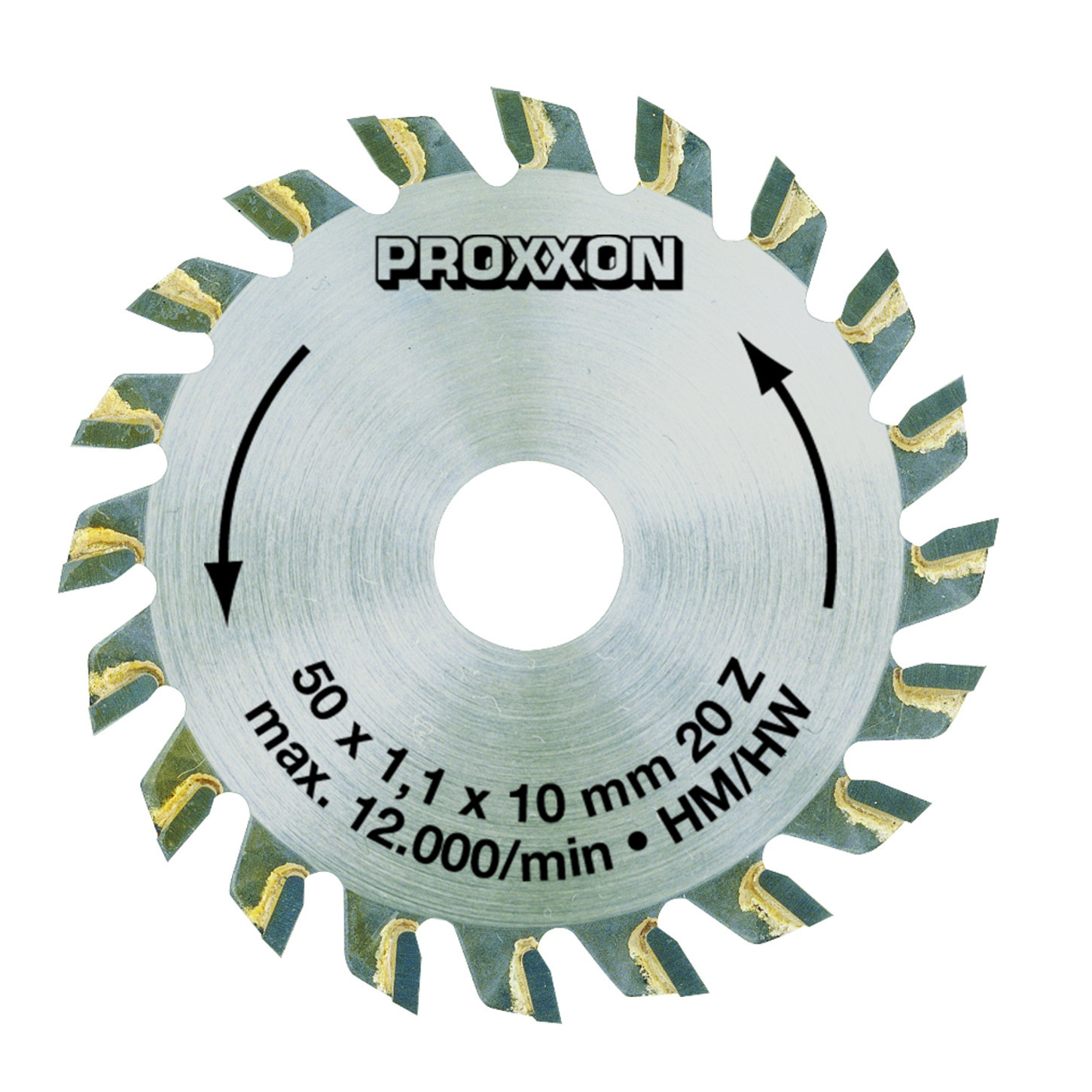 PROXXON 28017 LAMA SEGA CIRCOLARE AL TUNGSTENO PER LEGNO VETRORESINA 20 DENTI