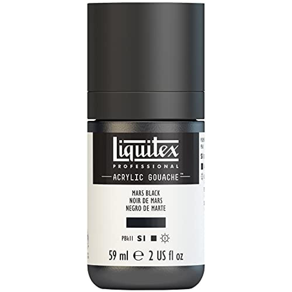 (TG. 59 ml) Liquitex Guazzo Acrilico Professionale, Mars Black, 59 ml, 59 unit