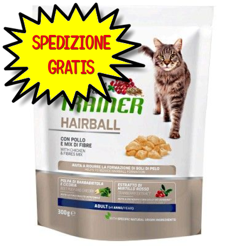 TRAINER NATURAL GATTO HAIRBALL ADULT POLLO 300 G OF