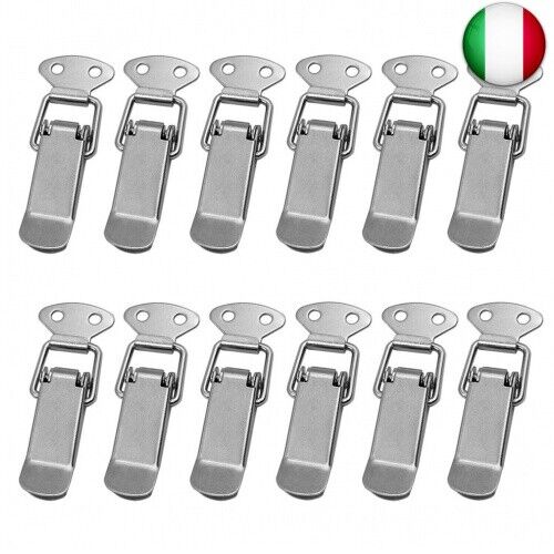 Chiusura a Leva 12 Pezzi Fermaglio a Molla,Acciaio Inox Leva Chiusura Collo del