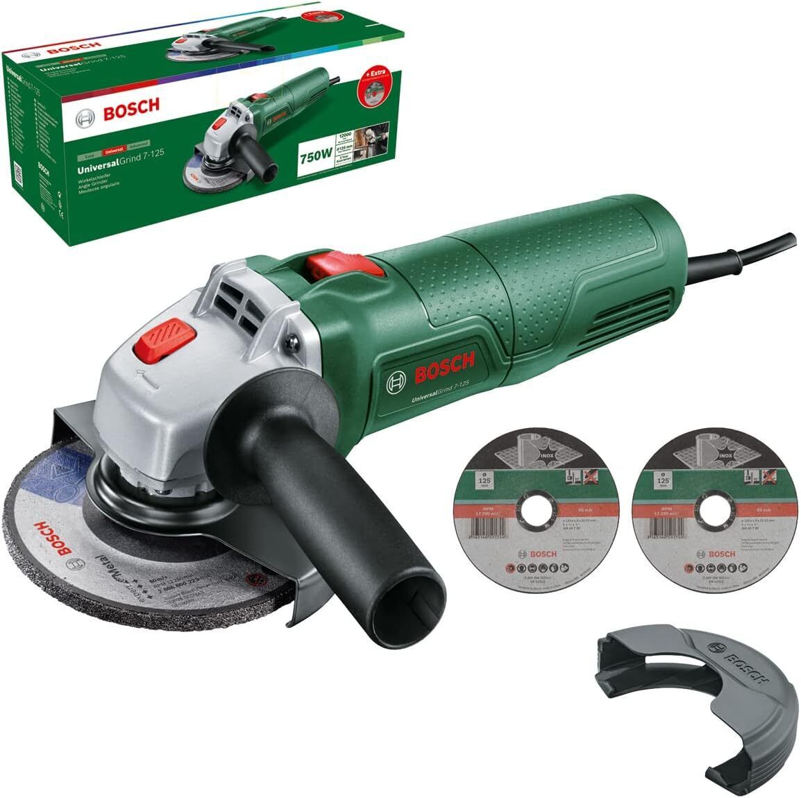 Bosch Home and Garden Minismerigliatrice Angolare UniversalGrind 750-125...