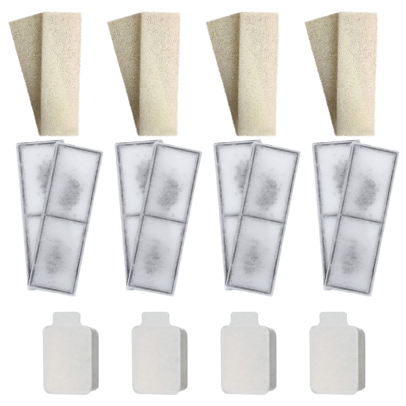 8 x Compatibili Fluval U3 Schiuma 8 Polymax 4 Pulire Trasparente Interno