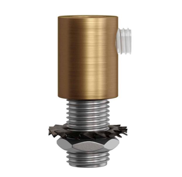 Serracavo cilindrico Creative-Cables in metallo bronzo satinato 2 pezzi -  SERM1