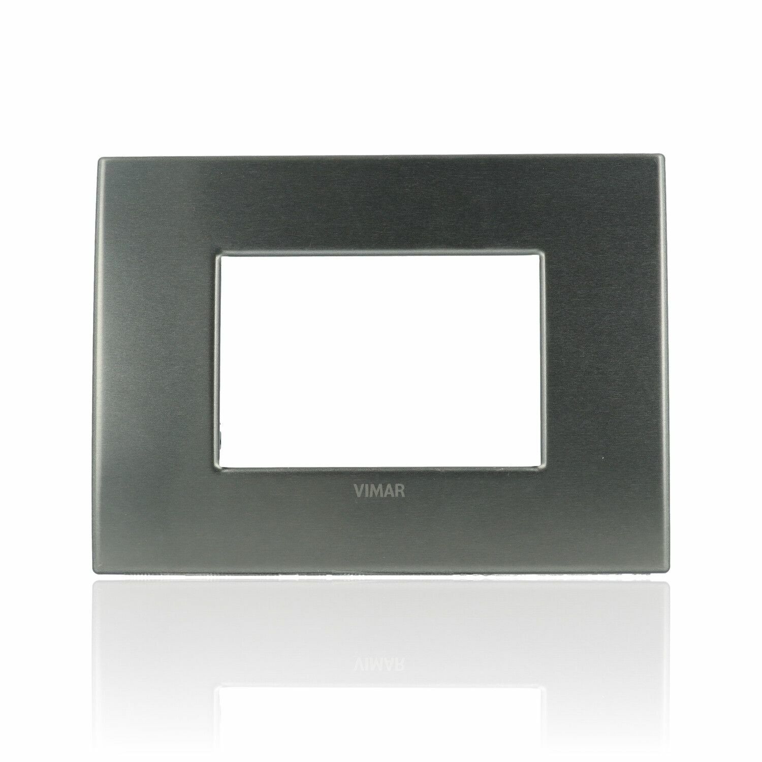 VIMAR 19653.16 Placca Classic 3 moduli, alluminio lava