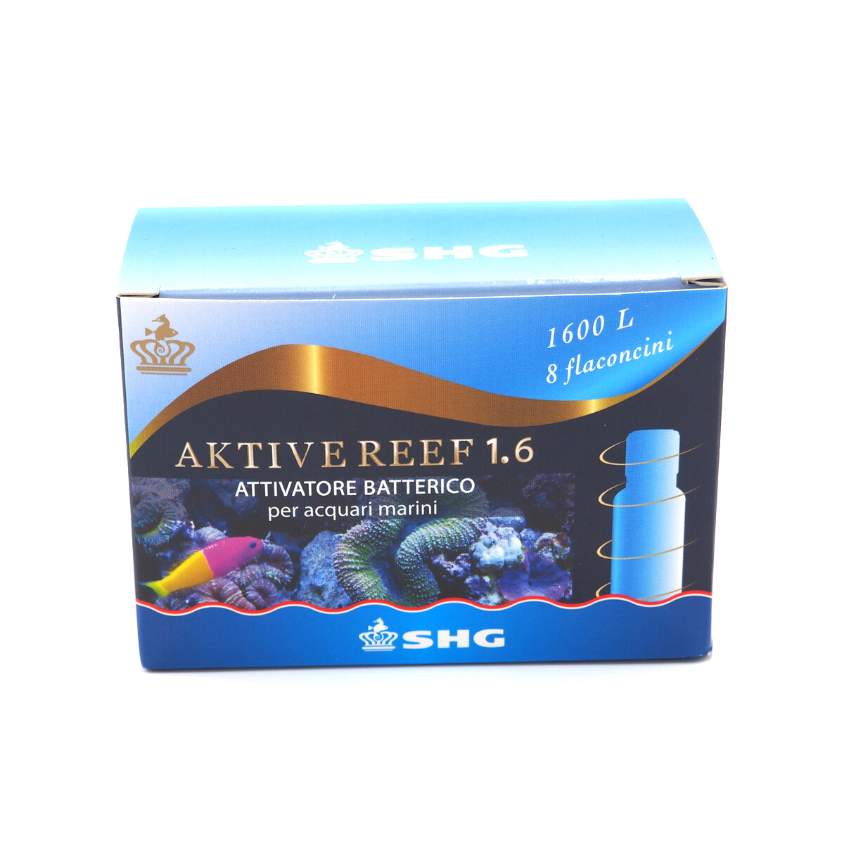 SHG AKTIVE REEF 1.6 ATTIVATORE BATTERICO BATTERI ACQUARIO MARINO