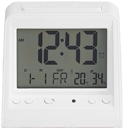 Amazon Basics   Sveglia digitale da tavolo con display con temperatura, data e l