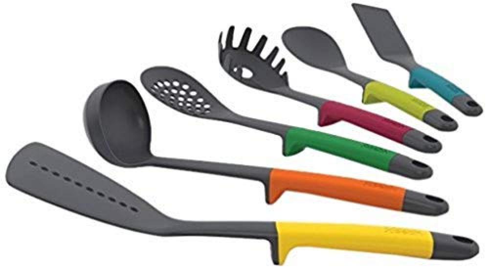 (TG. Set da 6) Joseph Joseph - Elevate - Set di 6 Utensili da Cucina, Multicolor