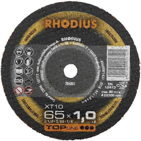 RHODIUS XT10 MINI 206802 DISCO DI TAGLIO DRITTO 65 MM 1 PZ ACCIAIO INOX