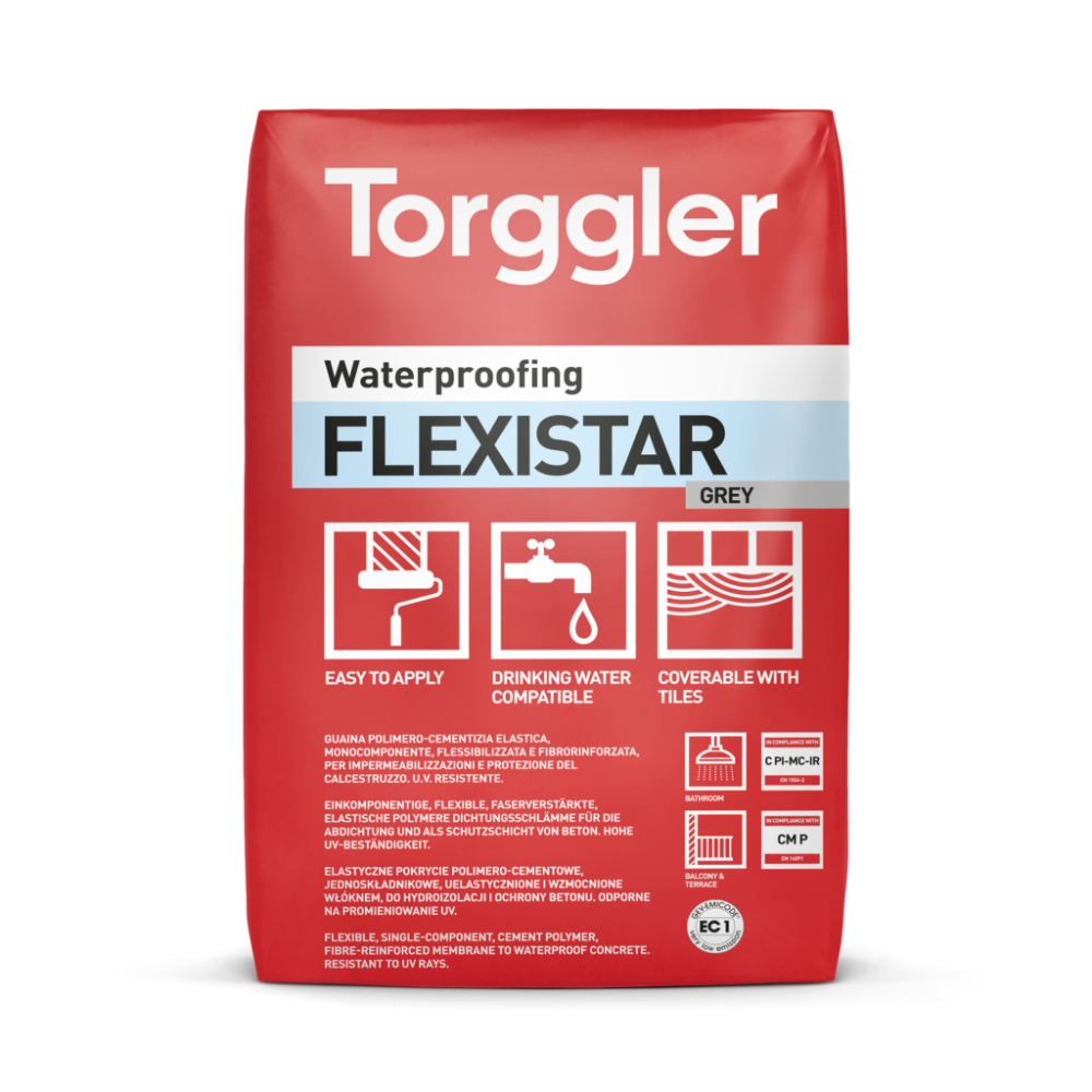 Guaina Cementizia Flexistar Impermeabilizzazione Protezione Calcestruzzo 5 kg