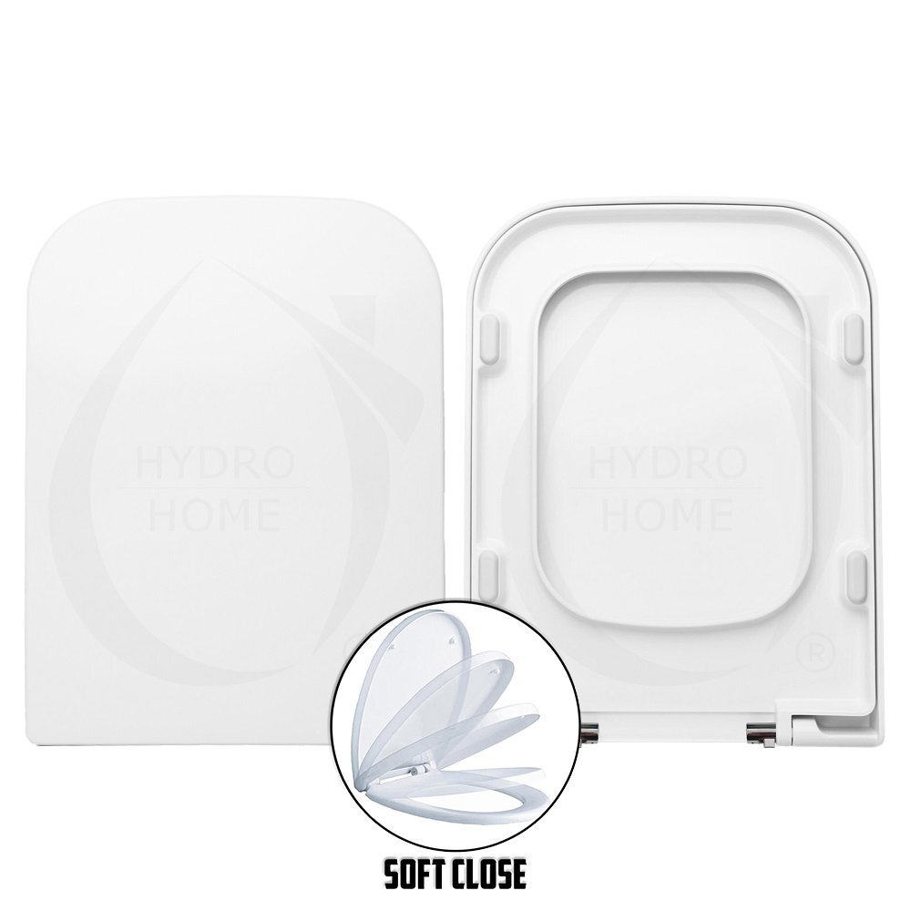 Copriwater Quadra Esedra termoindurente Soft Close avvolgente bianco