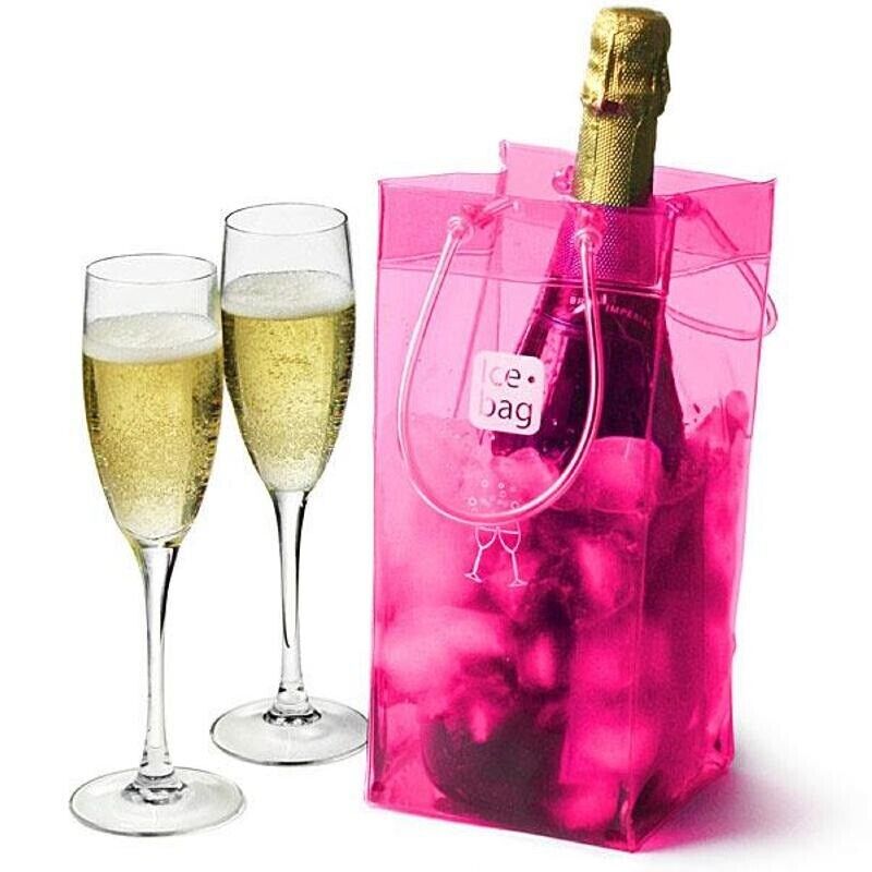 GLACETTE ICE BAG ROSA SUAGLASS SECCHIELLO BORSA GHIACCIO BOTTIGLIA VINO 4 2023