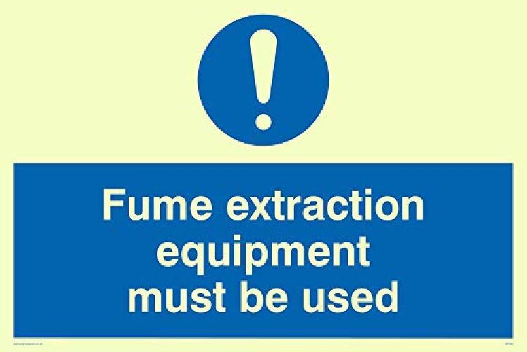 Viking segni mp300-a4l-p"Fume Extraction attrezzature deve essere utilizzato" Si