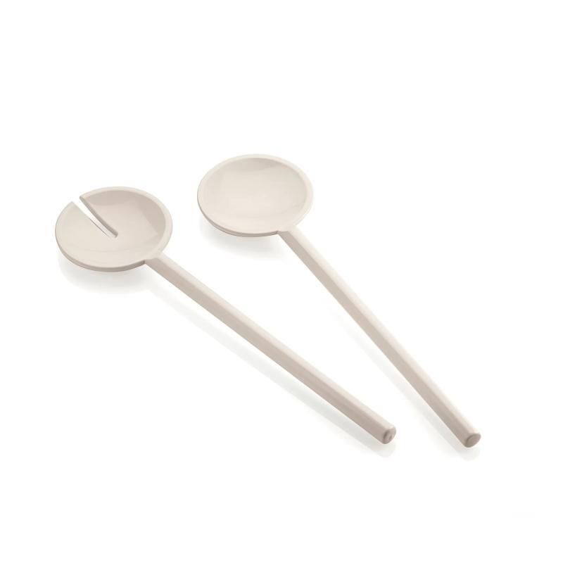 Posate da insalata Guzzini Tiffany bianco, set due posate