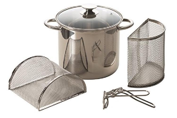 Excelsa 37513 Pasta Mix Pastaiola 5,5 Litri, Acciaio Inox 18/10