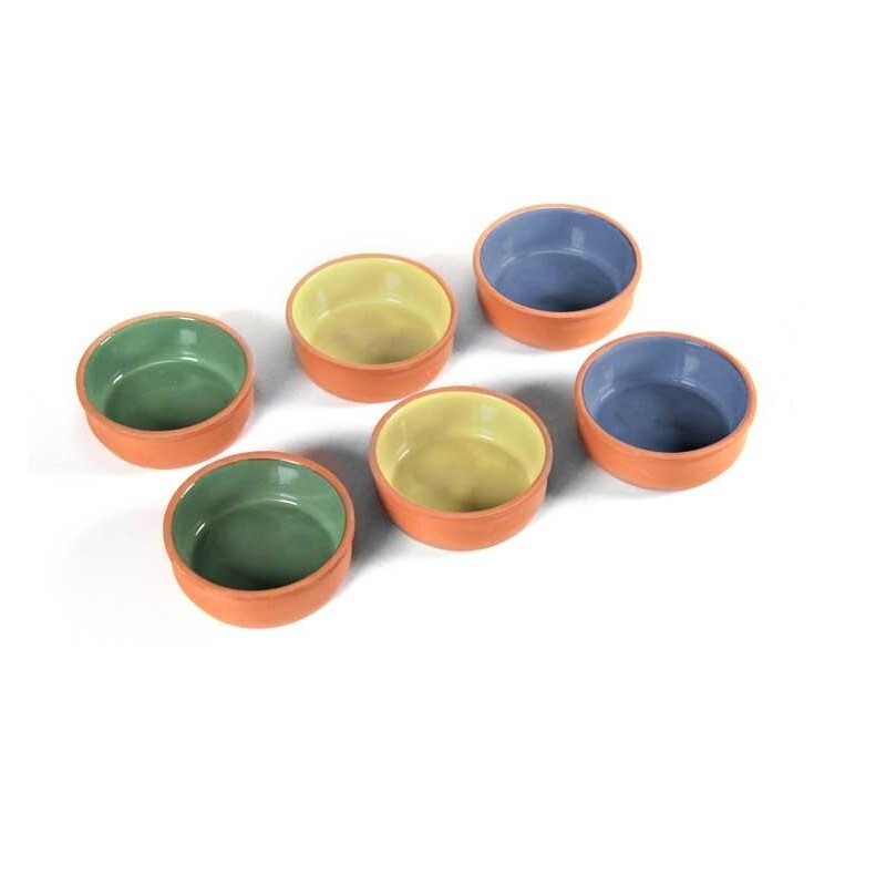 SET 6 CIOTOLINE COLORATE IN TERRACOTTA 12 X4 CM