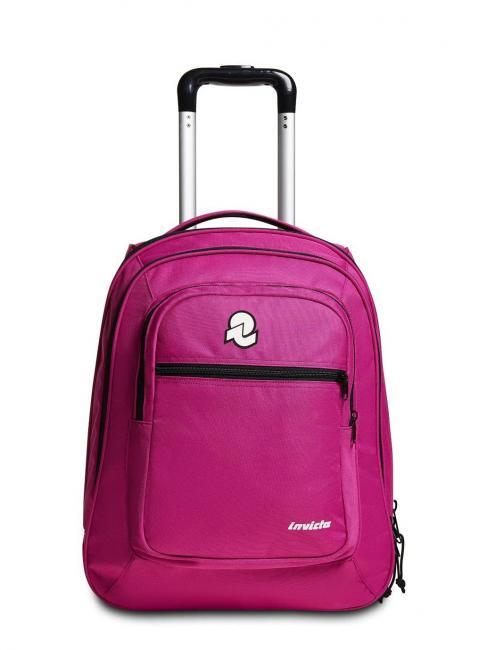ZAINO TROLLEY INVICTA new bump plain zaino trolley 2 ruote FESTIVAL FUCHSIA ND