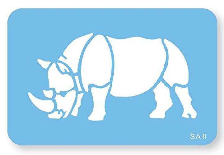 JEM SA8 Rinoceronte Stencil per Cake Design, Blu
