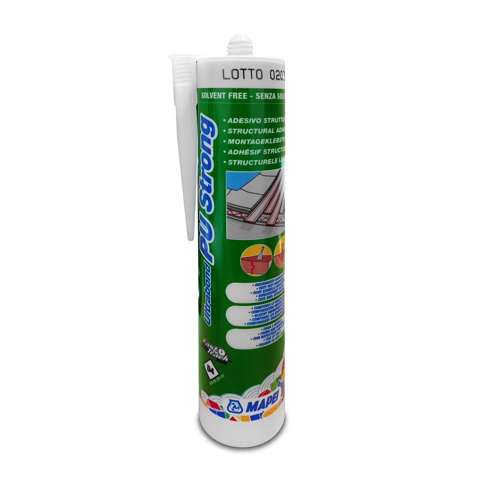 Mapei ULTRABOND PU STRONG adesivo di montaggio poliuretanico rapido 300 ML beige