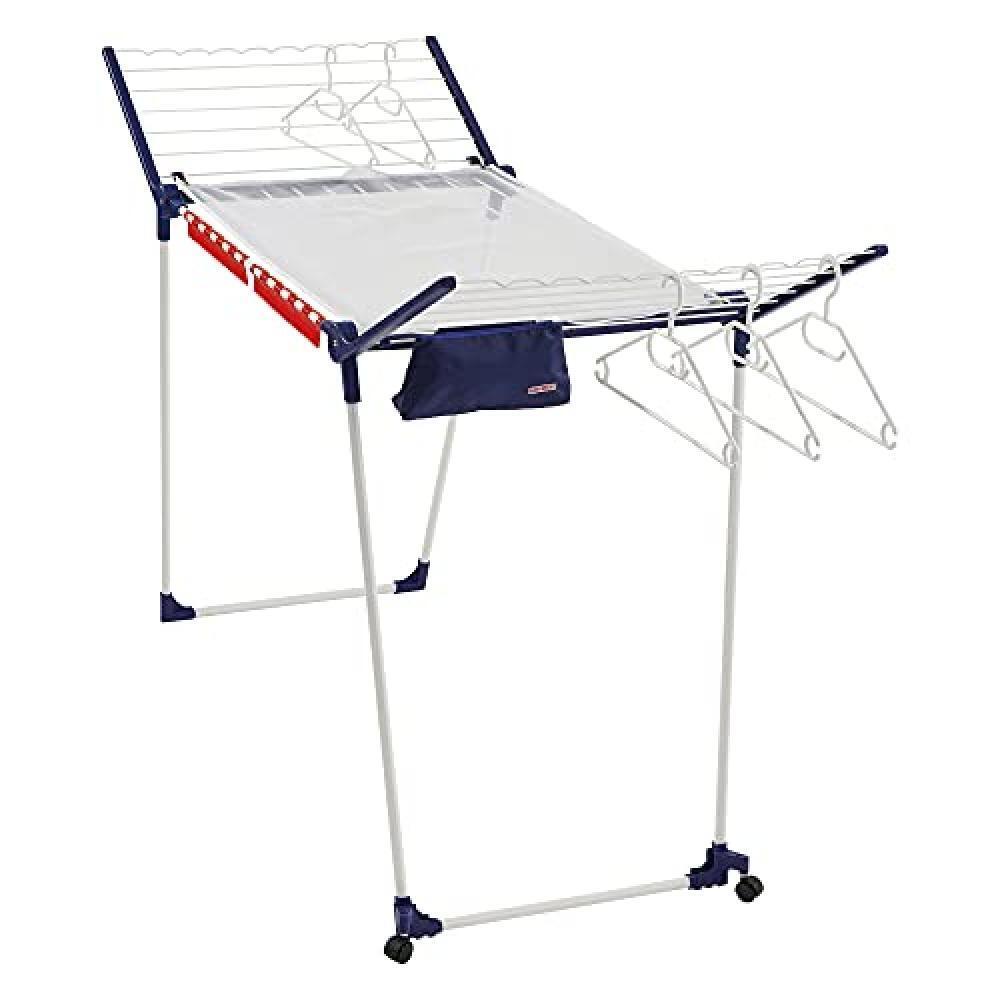 Leifheit Pegasus 200 Gullwing - Stendibiancheria, colore: Bianco/Blu - NUOVO