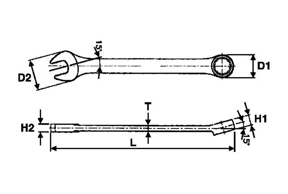 TENGTOOLS 72671209 Chiave Combinata 17MM 600517