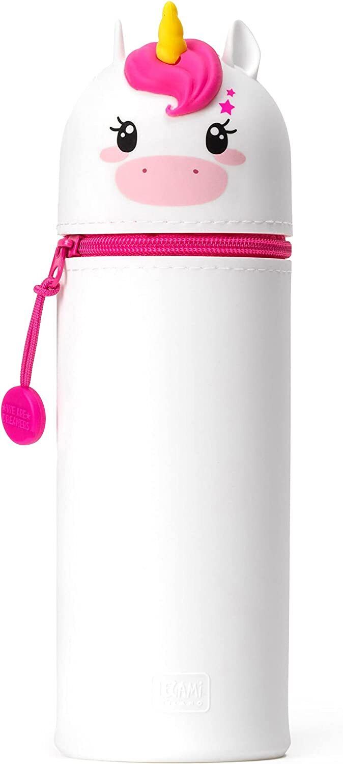 Legami Astuccio 2 in 1 in morbido Silicone Kawaii Portapenne New Unicorno